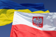 Прапори Польщі та України